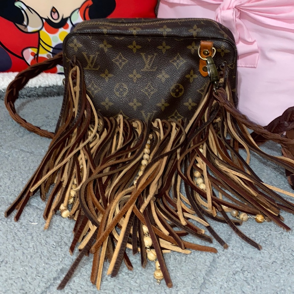Vintage Boho Louis Vuitton Upcycled Crossbody